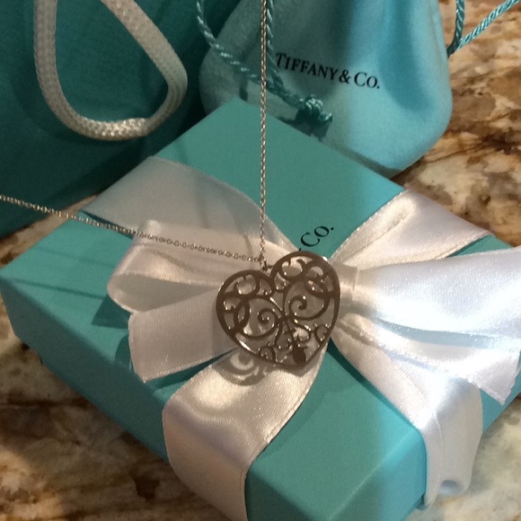 Tiffany & Co. Jewelry - TIFFANY Sterling Silver HEART NECKLACE. Like New